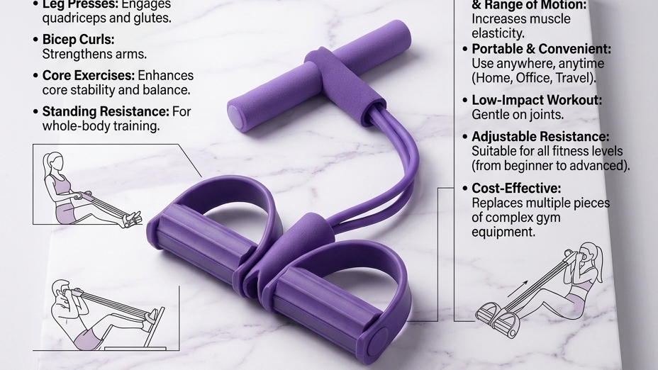 Yoga Pedal Puller Resistance Band Fitness Equipment