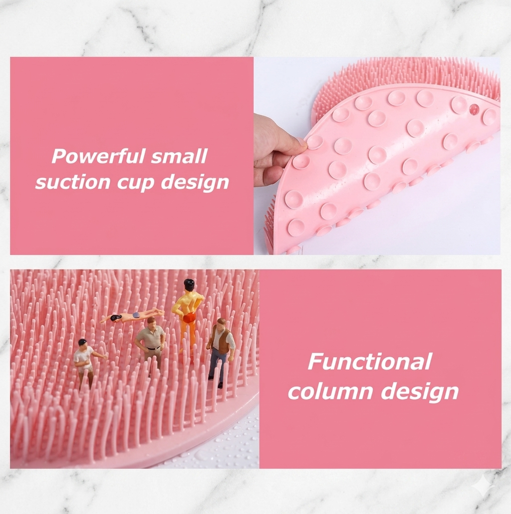 Silicone Multiuse Scrubber For Bath, Foot
